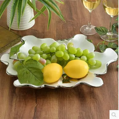 

FREE SHIPPING Fashion ceramic fruit plate candy tray dried fruit plate vintage fashion fruit bowl SG053