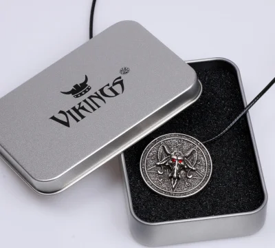 4016 Baphomet Baphomet амулет саббатик Коза Ожерелье Подвеска защита талисма Викканская подвеска языческие магические ритуальные украшения без свинца - Окраска металла: 4016 Baphomet