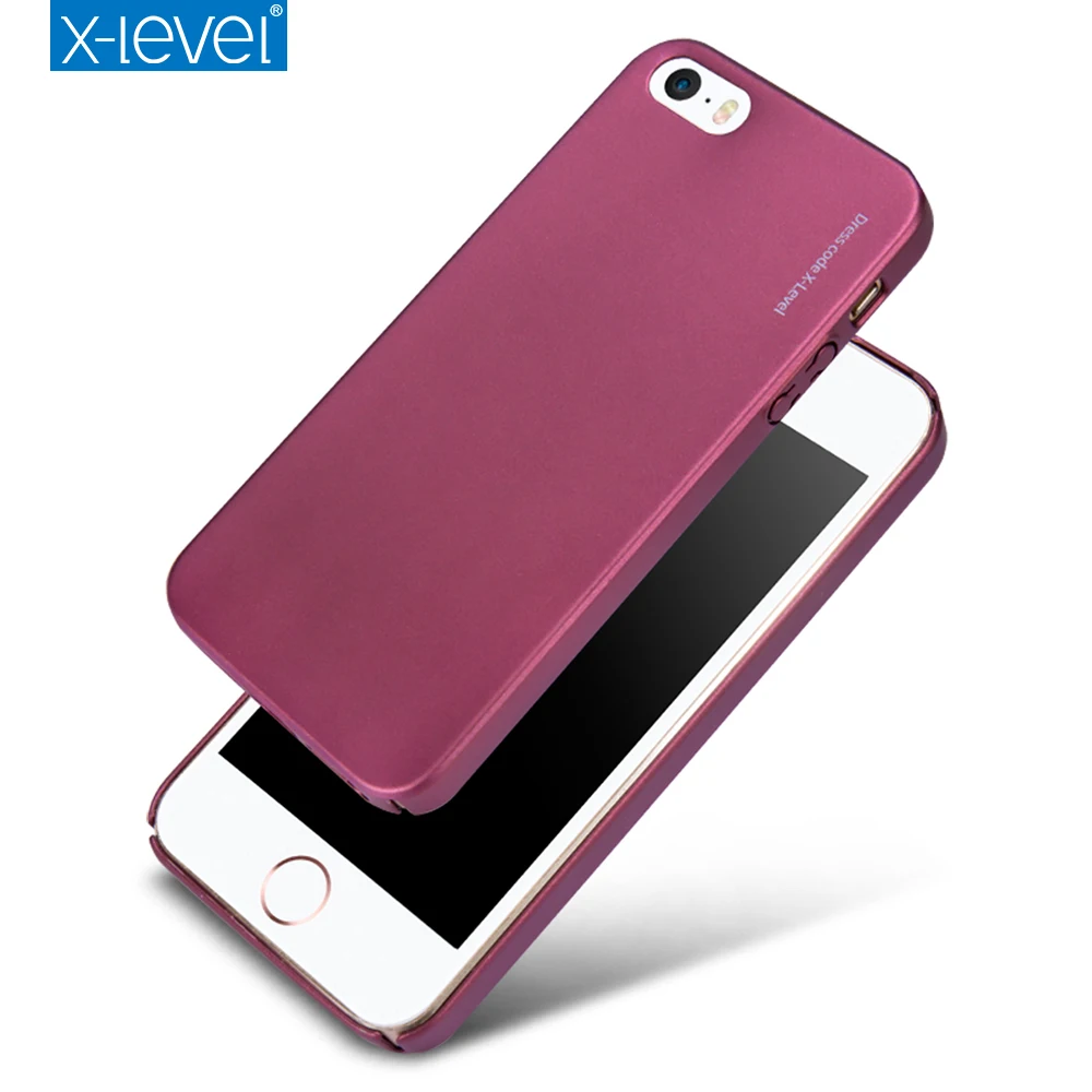 Для iPhone 5 5S SE матовый Силиконовый чехол X-Level Guardian тонкий мягкий из ТПУ для Apple |
