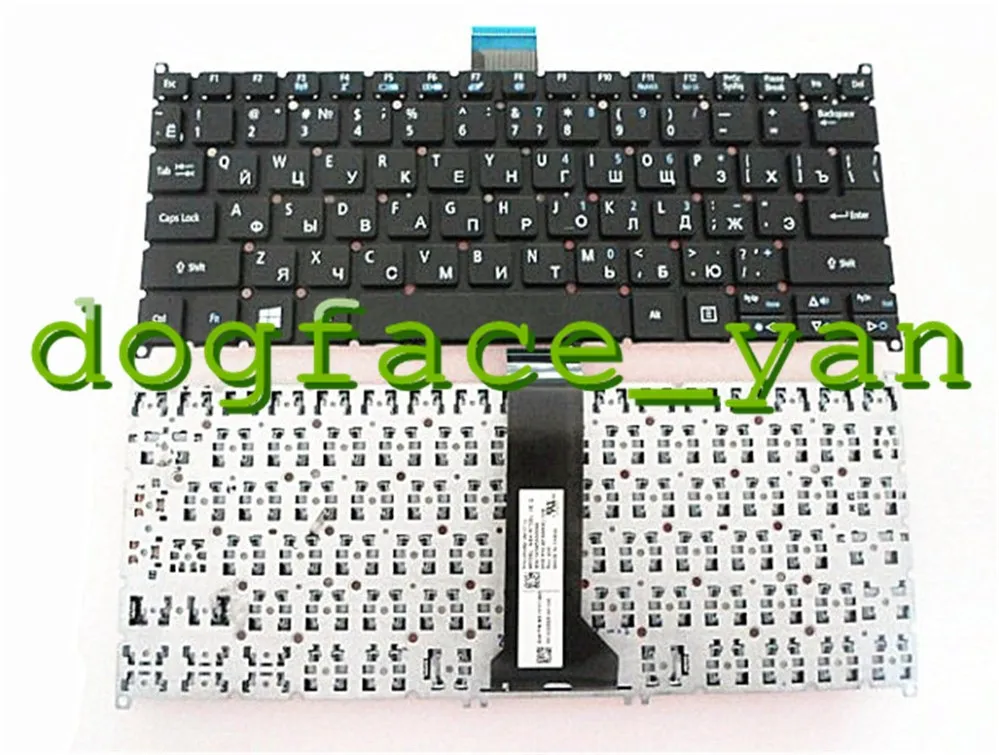 Русская клавиатура для Acer Aspire V5 122 122P 132P V13 132 E11 V3 371 черная ноутбука RU|keyboard for