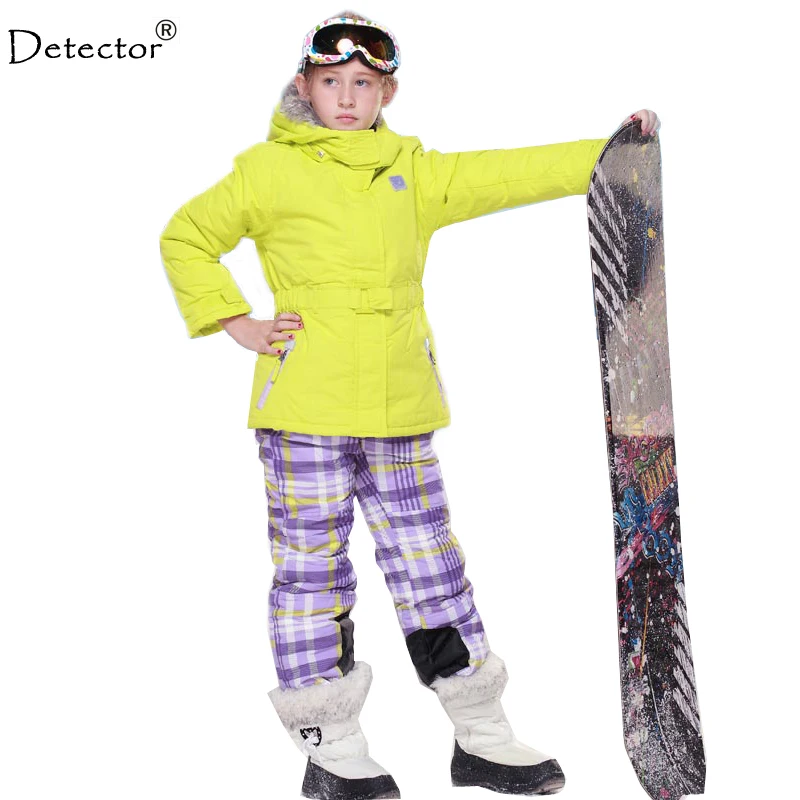 Лыжный костюм Detector для мальчиков и девочек комплект толстой зимней одежды