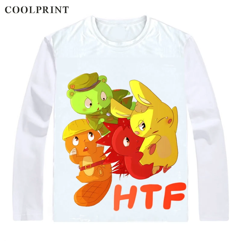 Футболки Happy Tree Friends Overkill футболки с длинными рукавами аниме Lumpy Cuddles Giggles Russel Sniffles Splendid Comic Косплей рубашка - Цвет: Style 13