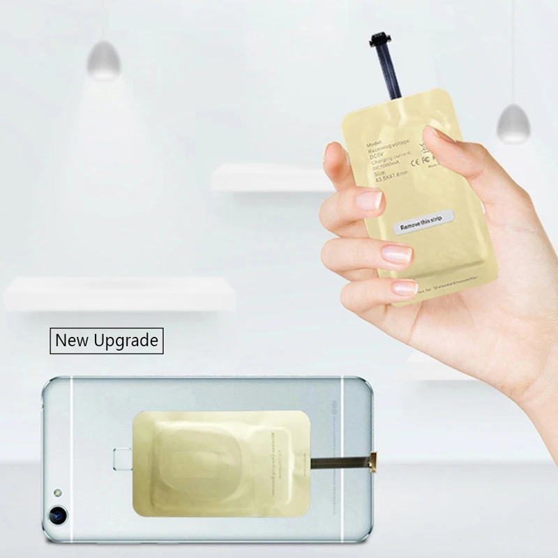 Беспроводное зарядное устройство приемник обновление TI Чип 5В/1А для iPhone USB Micro Type-C