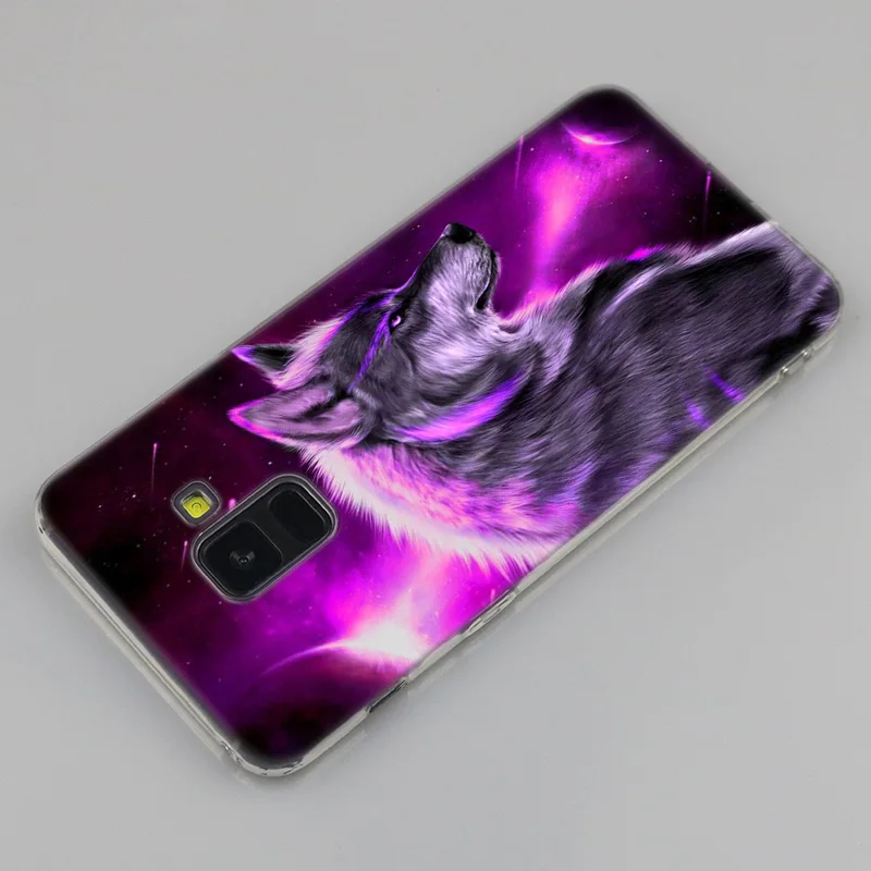 Горячая Распродажа волк искусство силиконовый чехол для Samsung Galaxy A50 A30 A10 A40 A6 A8