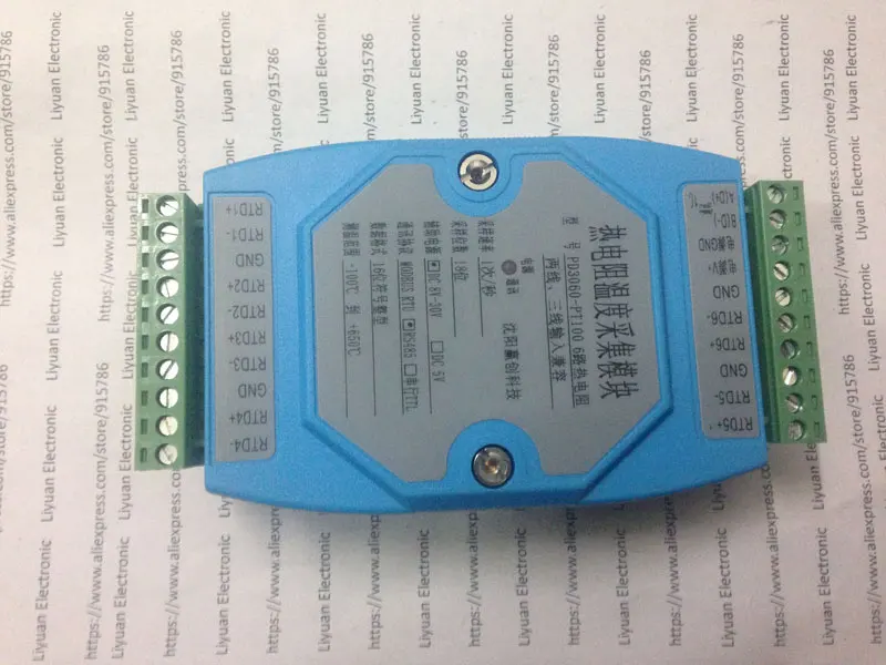 6-way PT100 temperature logger acquisition module 485 MODBUS RTU protocol inspection table | Электронные компоненты и