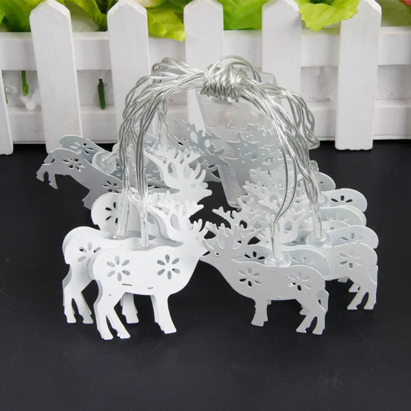 1 5 м 10LED Рождественская гирлянда лося сказочный свет для дома спальни вечеринки