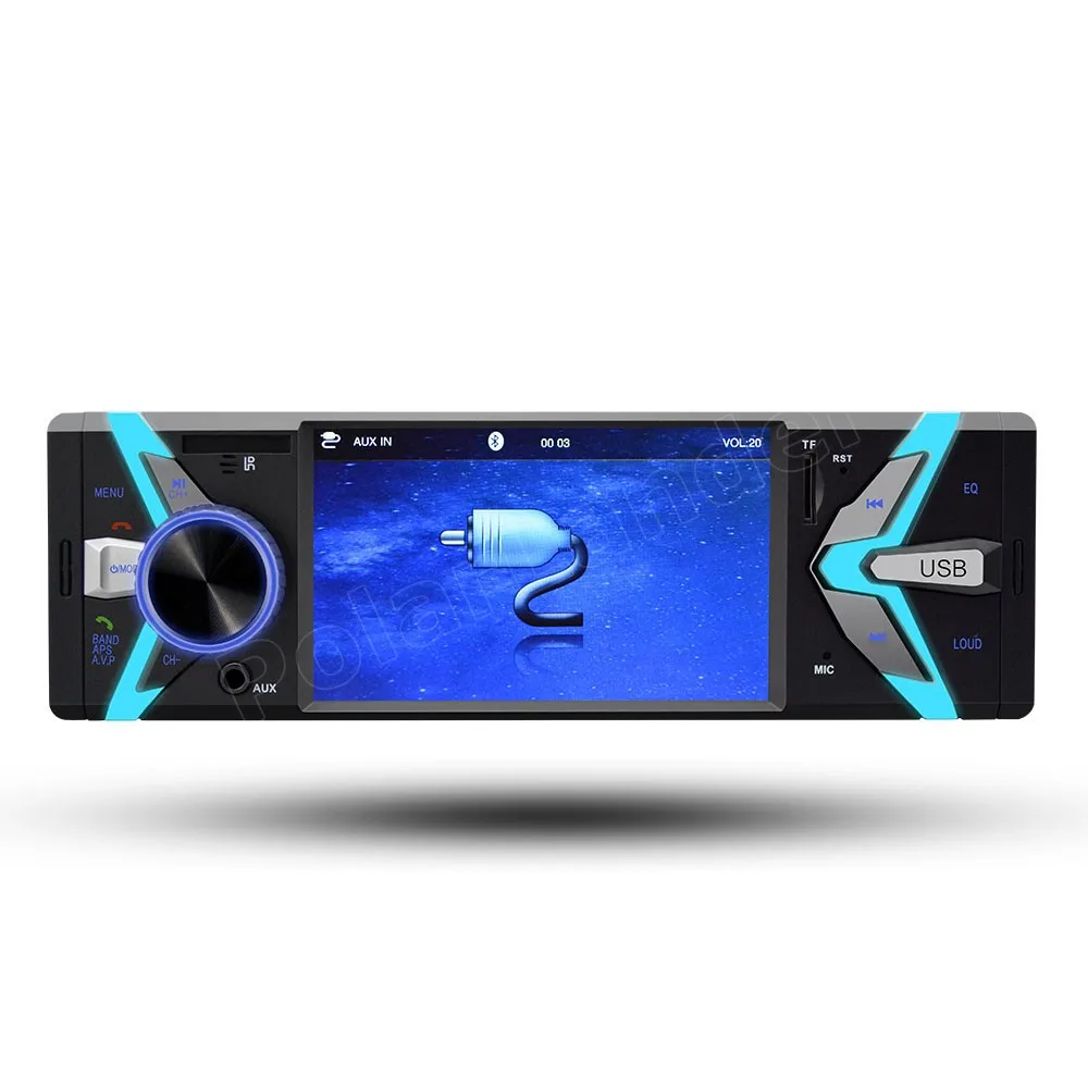 Автомагнитола 1 Din 4 дюйма USB TF FM MP4 MP5 Bluetooth 12 В дистанционное управление два