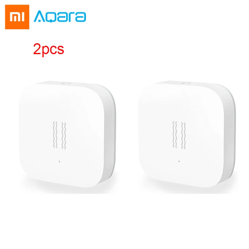Xiao mi Aqara Zigbee датчик удара mi jia Aqara умный датчик движения датчик вибрации обнаружения сигнализации Монитор для mi Home Aqara mi Home App - Цвет: 2pcs Shock Sensor