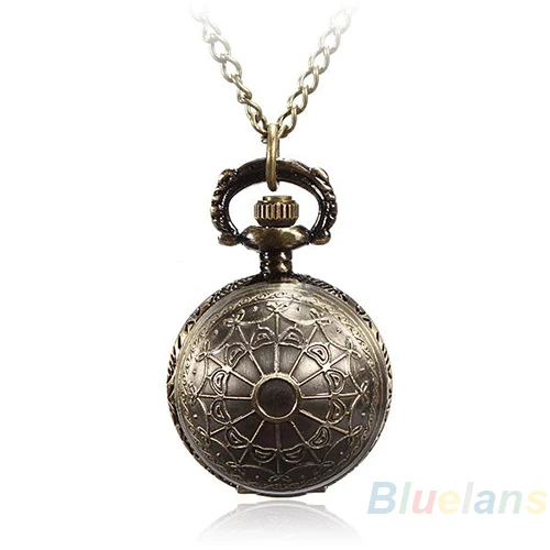 5 цветов античная ретро винтаж бал металл стимпанк кварц ожерелья цепь карманные