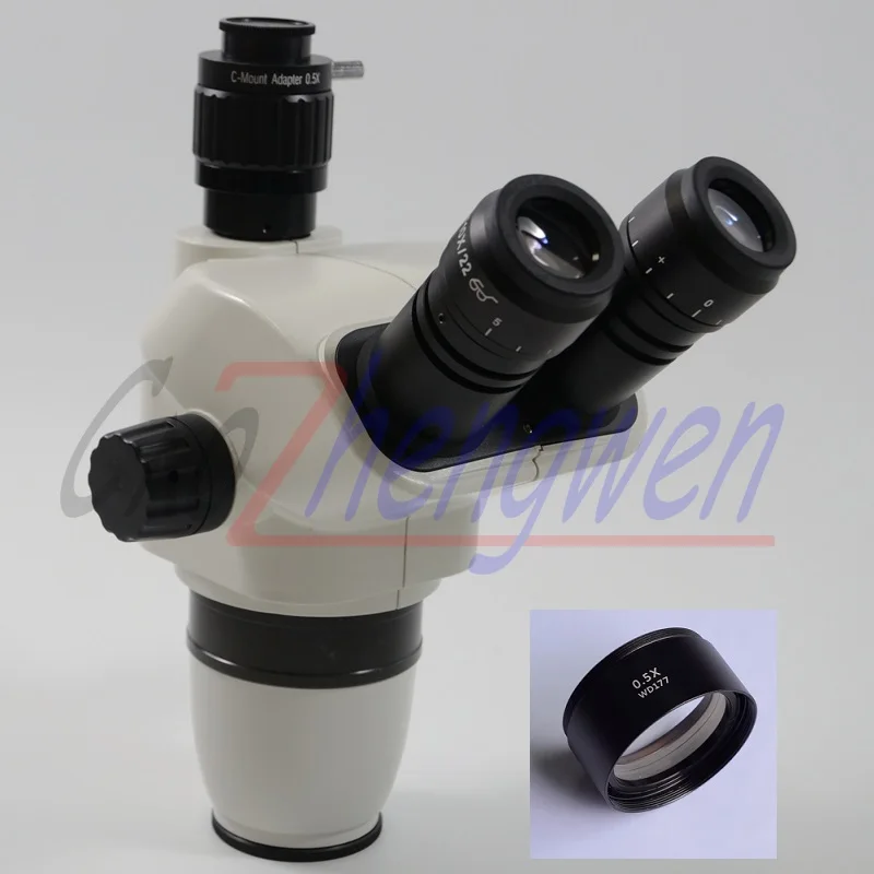 FYSCOPE 3.35X-45X Zoom Simul-Focal Тринокулярный корпус стерео микроскопа со стандартным размером крепления 76 мм