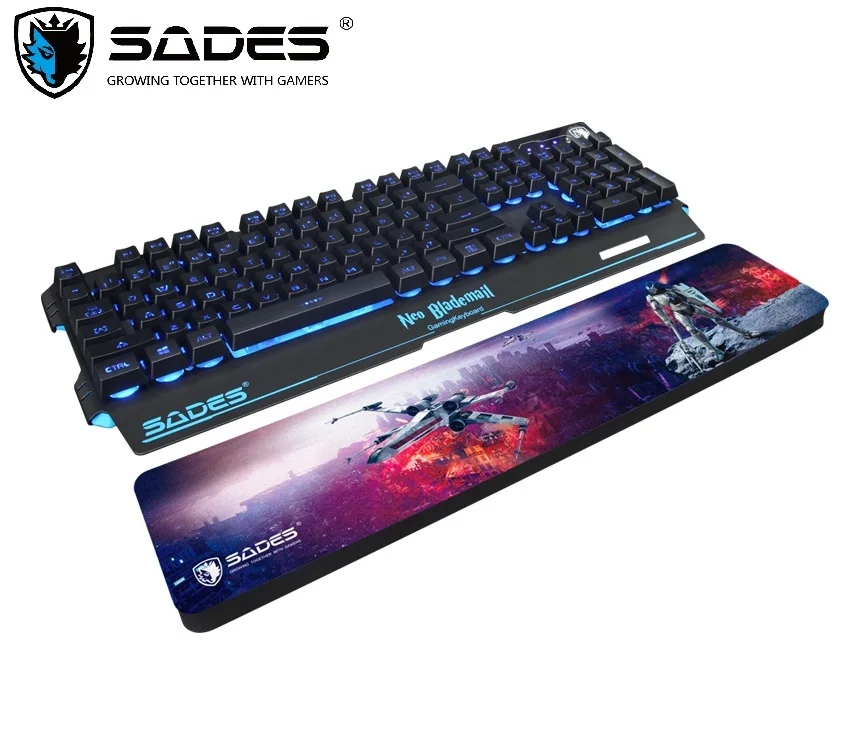 SADES клавиатура подставка для запястья коврик гром механической игровой