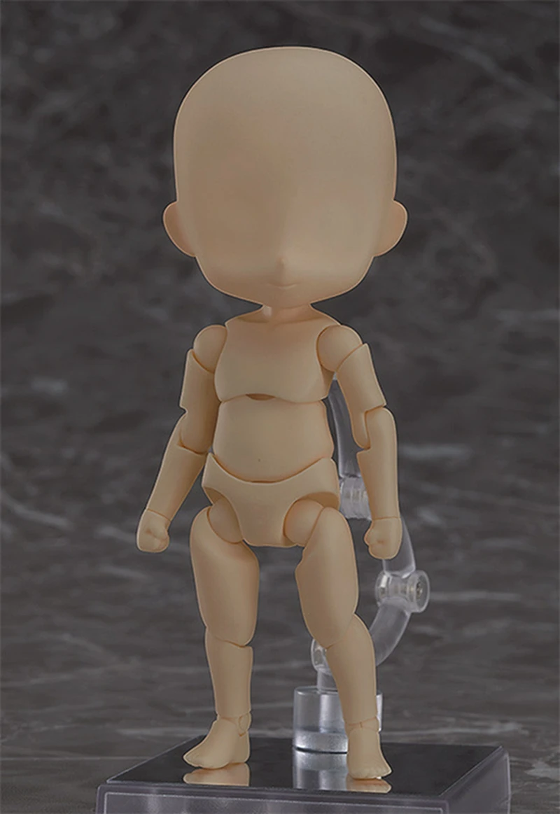 Boy cinnamon no box Япония GSC Nendoroid ребенок тело мальчик и девочка подвижная фигурка Коллекционная модель игрушки для рисования без головы - Цвет: Boy cinnamon no box