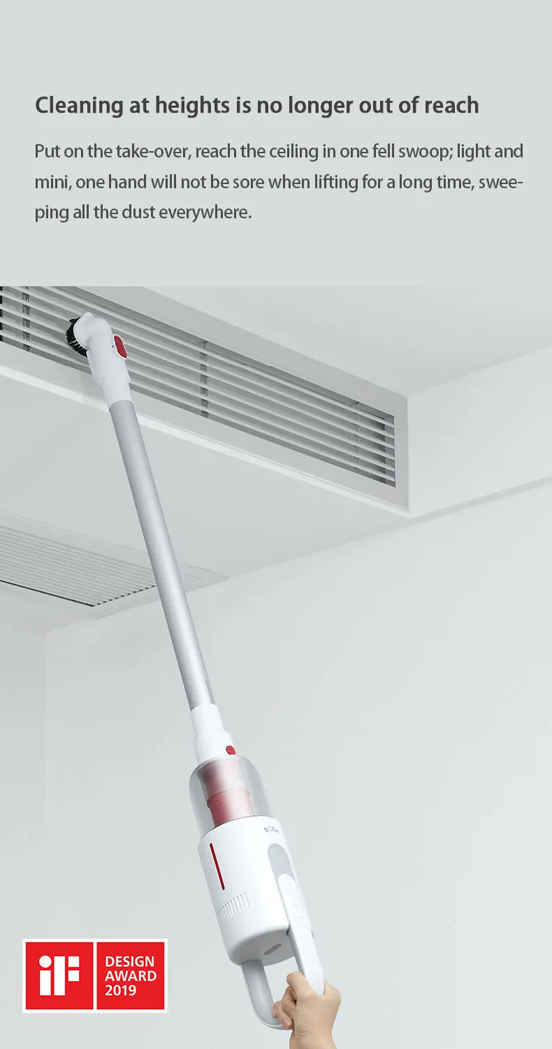 Xiaomi Smart Deerma пылесос VC20 Ручной беспроводной Стик аспиратор бесшумные Пылесосы для дома и автомобиля
