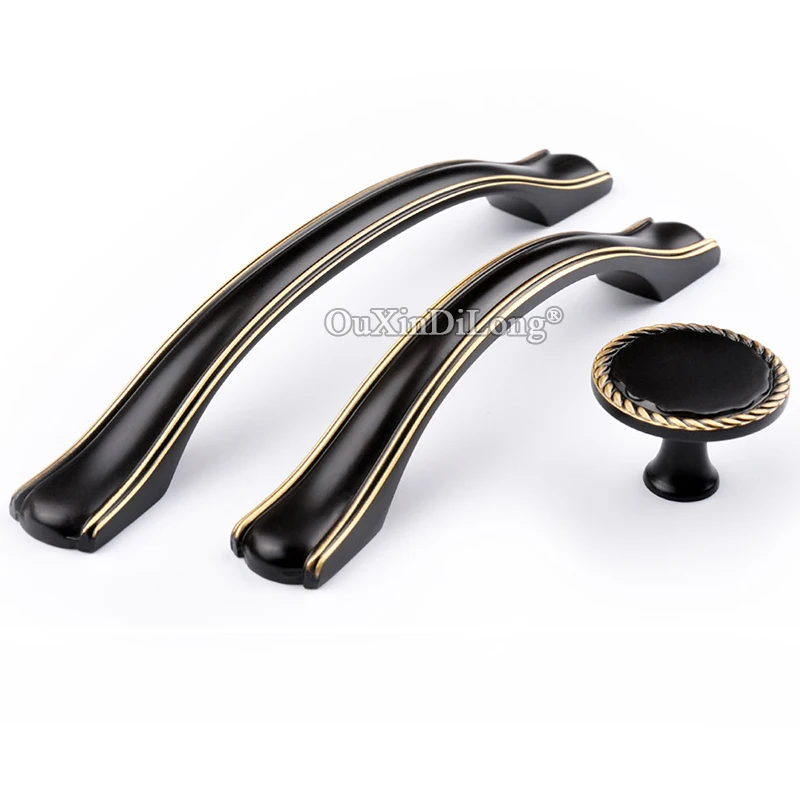 

High Quality 10PCS Solid Brass Kitchen Cabinet Pulls Handles Cupboard Wardrobe Drawer Cabinet Door Handles Furniture Hardware