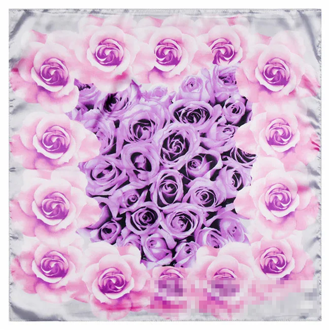 Новое поступление! 60*60 см европейский бренд стиль женский Шелковый квадратный