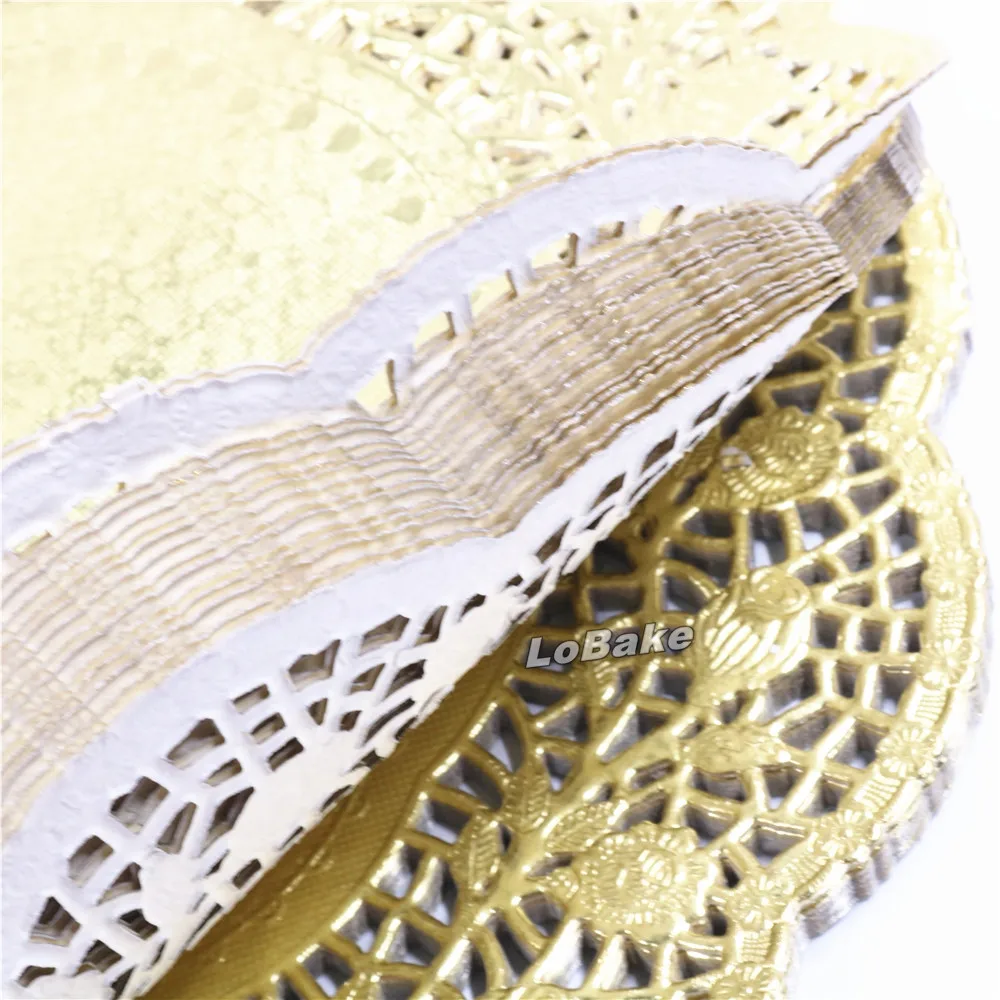 (100 шт./упак.) красивые круглые бумажные салфетки золотого цвета 11 5 дюйма