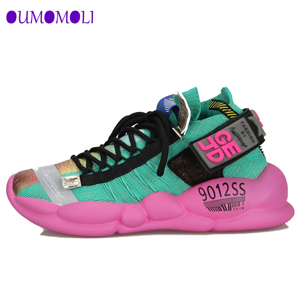 Новинка 2019 года женские кроссовки на платформе белые обувь с многослойной