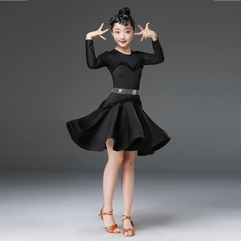 Платье для латинских танцев девочек Детский костюм платье ча детская одежда