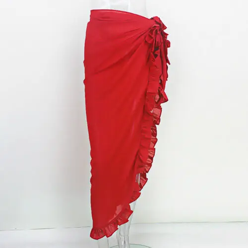 

Women Beach Bikini Cover up Swim Skirt Short Wrap Sarong Beachwear Swimwear