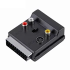 Переходник SCART на 3RCA Jack S Video AV TV с входомвыходом 20 Pin SCART на 3 RCA S-видео Аудио Видео адаптер Кабельный разъем