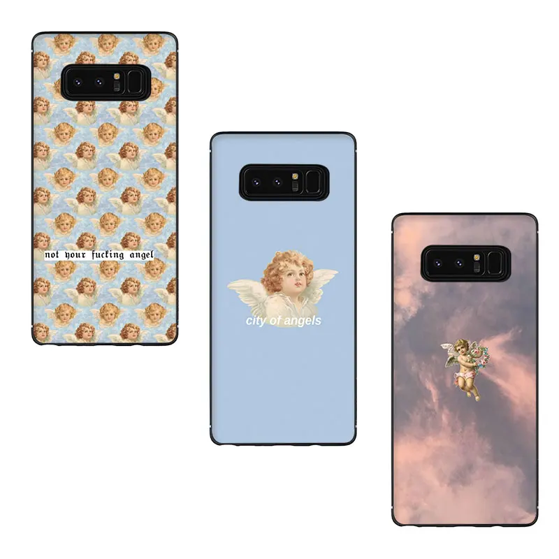 Renaissance angels Novelty Fundas Soft Phone Cover Case For Samsung Galaxy M10 20 30 S6 7 Edge S8 9 10 Plus Note 10 8 9