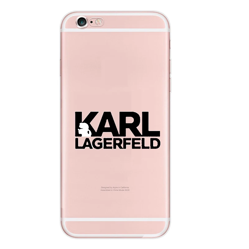 Fashion Karl Lagerfeld Green Soft Silicon TPU Case Cover for IPhone SE 5S XR XS Max 6 6S 7 8 Plus X |