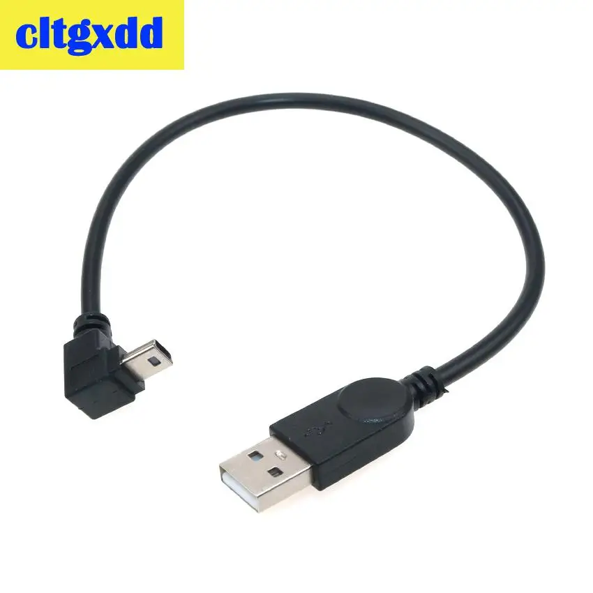 Фото Кабель для передачи данных cltgxdd, USB 2,0, штекер-штекер, мини-usb, 5pin, 90 градусов, вверх, вниз, влево и вправо, угловой, адаптер для автомобильного пл... №2