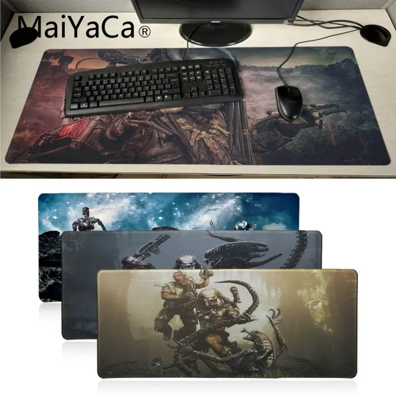 

MaiYaCa Predator Warrior Pattern Alien Monster Office Mice Gamer Soft Mouse Pad Speed/Control Version Large Gaming Mouse Pad