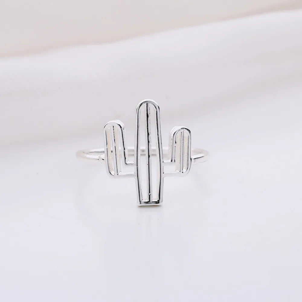 Чандлер Новое поступление Золотое кольцо кактус для женщин ювелирные изделия