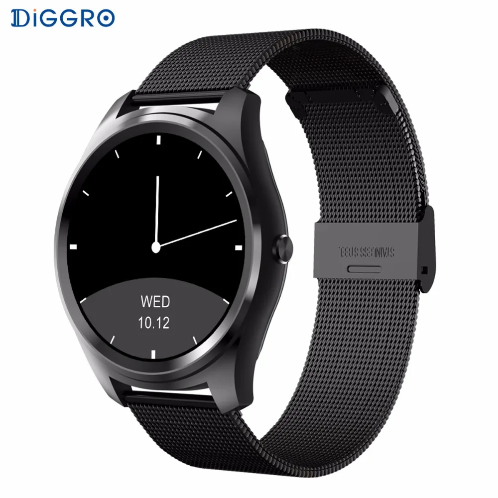 Diggro DI03 Смарт-часы Bluetooth 4,0 MTK2502C IP67 Водонепроницаемый сердечного ритма напоминатель отправить смс Смарт-часы с шагомером для IOS и Android