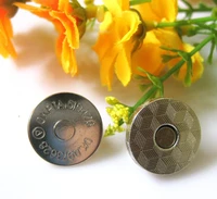 wholesale 182 5mm super thin brushed gunmetal iron magnet snap button press popper for garment fasteners cloth accessory