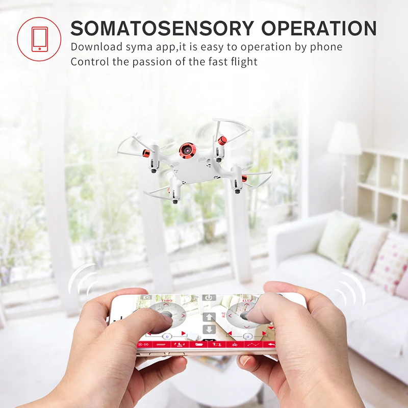 SYMA X20W мини Дрон Wi Fi камера FPV в режиме реального времени пульт дистанционного
