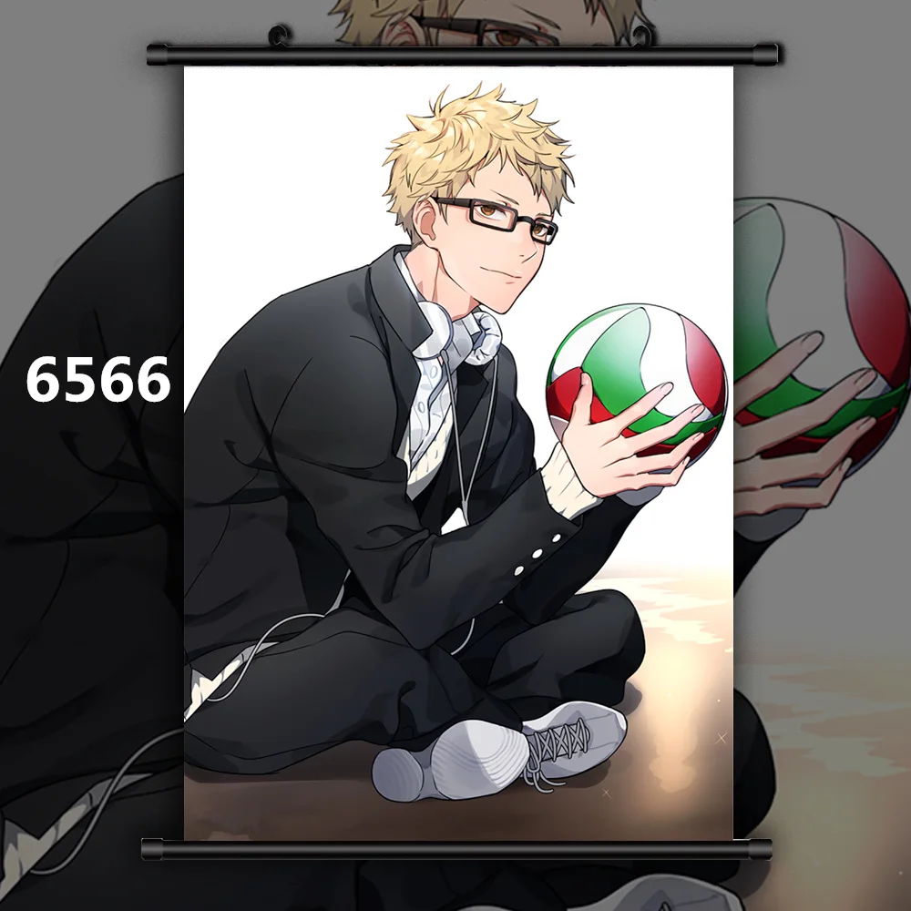 6566 Haikyuu Yaoi Kei Shoyo x Tobio Аниме Манга настенный плакат свиток C - Цвет: 6566