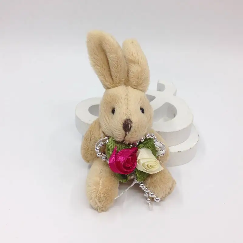 Плюшевая мини-кукла в виде зайчика 8 см комплекте 2 шт./лот | Игрушки и хобби