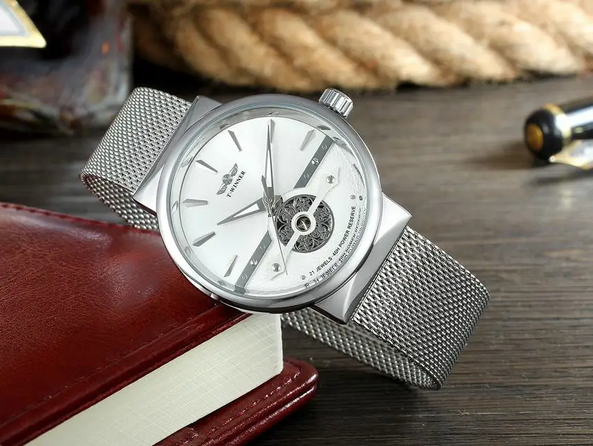 Лучшие брендовые механические часы с автоподзаводом 2018 Новые Модные Простые