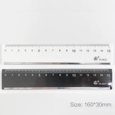 2pcs 8025 JIANWU 15 см пластиковая двухсторонняя линейка для весов, канцелярская линейка, простая линейка для резки, школьные принадлежности, принадлежности для рисования - Цвет: 2pcs 8025