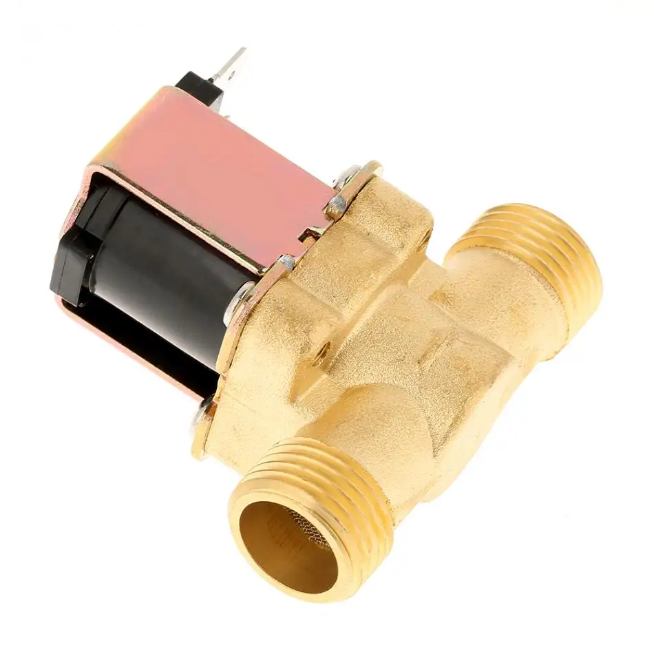 1/2 &quotDC 12V латунный Электрический Соленоидный клапан нормально для контроля воды |