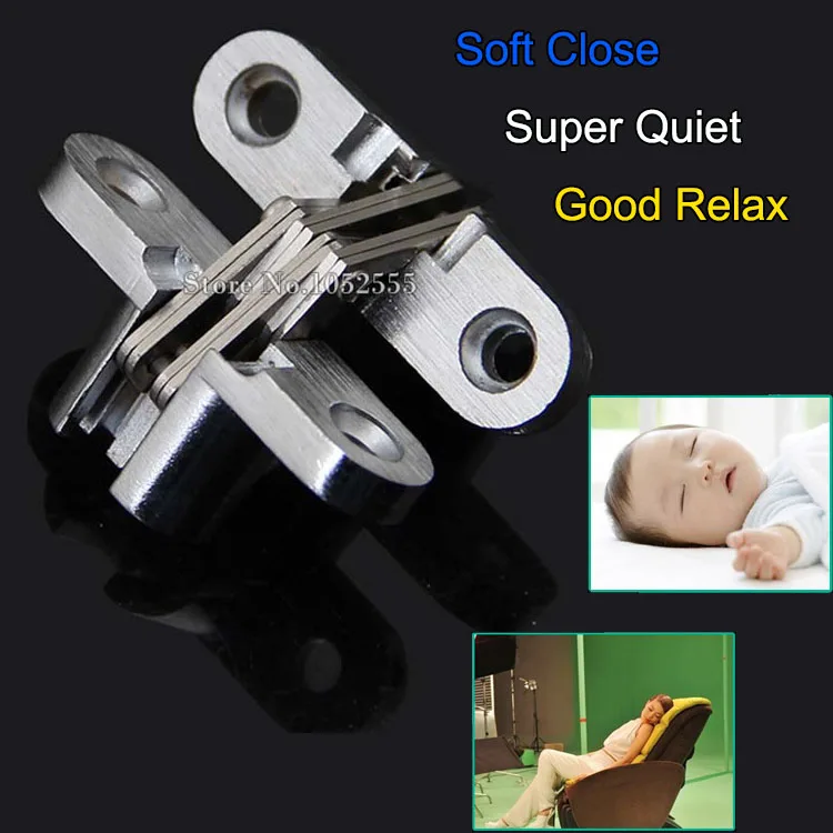 Невидимые потайные шарниры из нержавеющей стали 13*45 мм для складных дверей