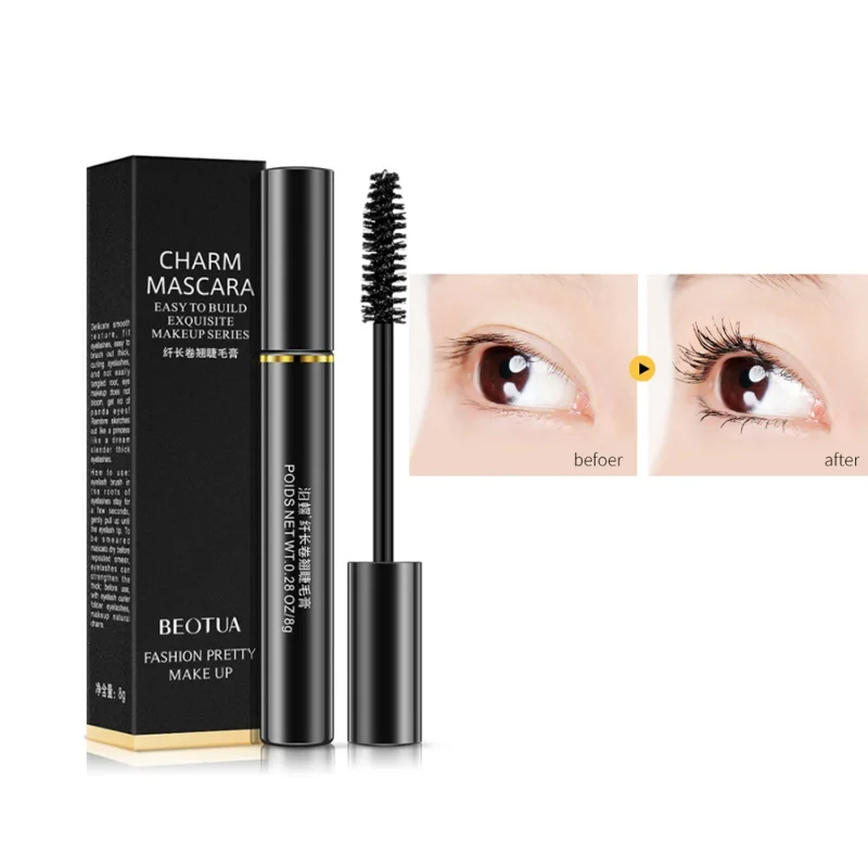 4D шелковое скручивание волокон тушь для ресниц защита от пятен водостойкая
