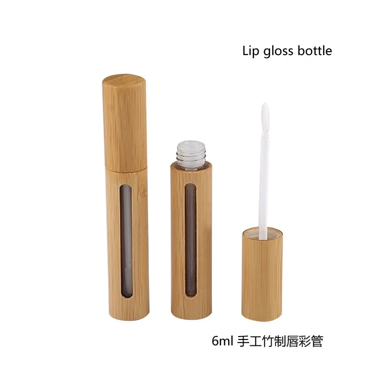 100 шт./лот 6 мл Высококачественная бамбуковая пустая Тушь трубка/блеск для губ