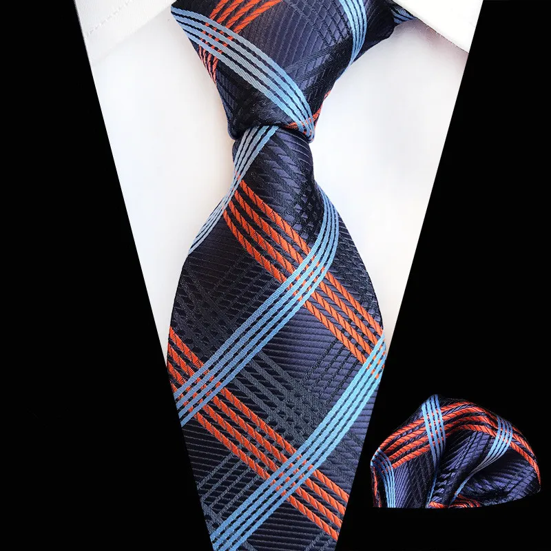 Men's Tie Red Gray Brown Novelty 100% Silk Gravata Hanky Set for Men Formal Wedding Party Groom Business Ties | Аксессуары для
