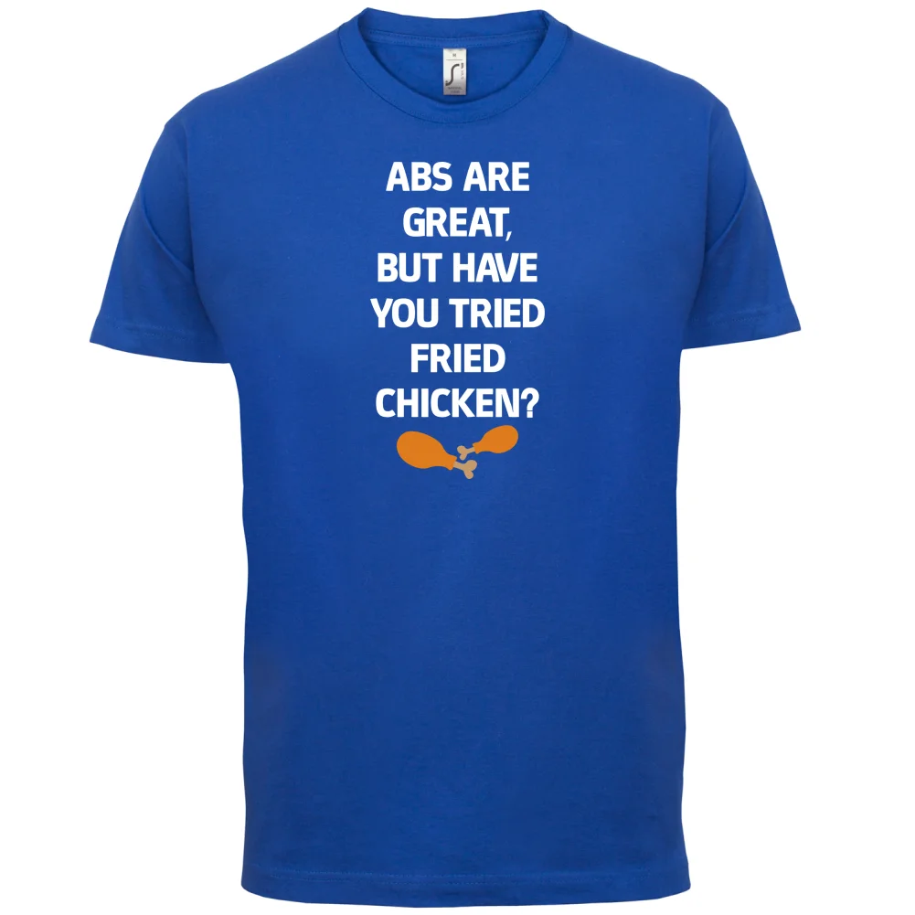 AbsER Are Great FriedER ChickenER - Mens T-Shirt Funny / Diet /Healthy Short Sleeves O-Neck T Shirt Tops Tshirt Homme | Мужская одежда
