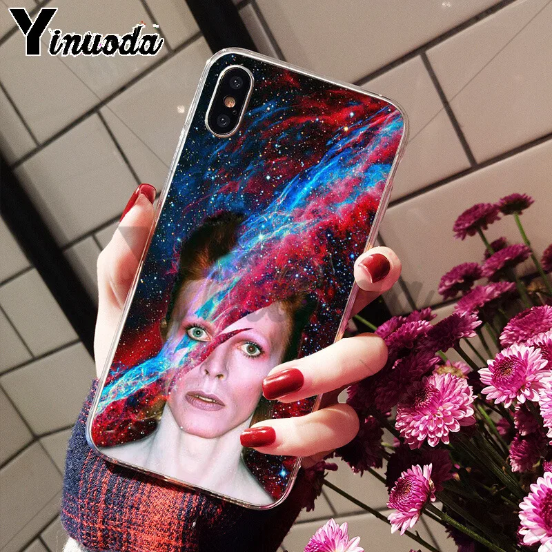 Yinuoda David Bowie Мягкий ТПУ силиконовый чехол для телефона аксессуары Apple iPhone 8 7 6 6S Plus X