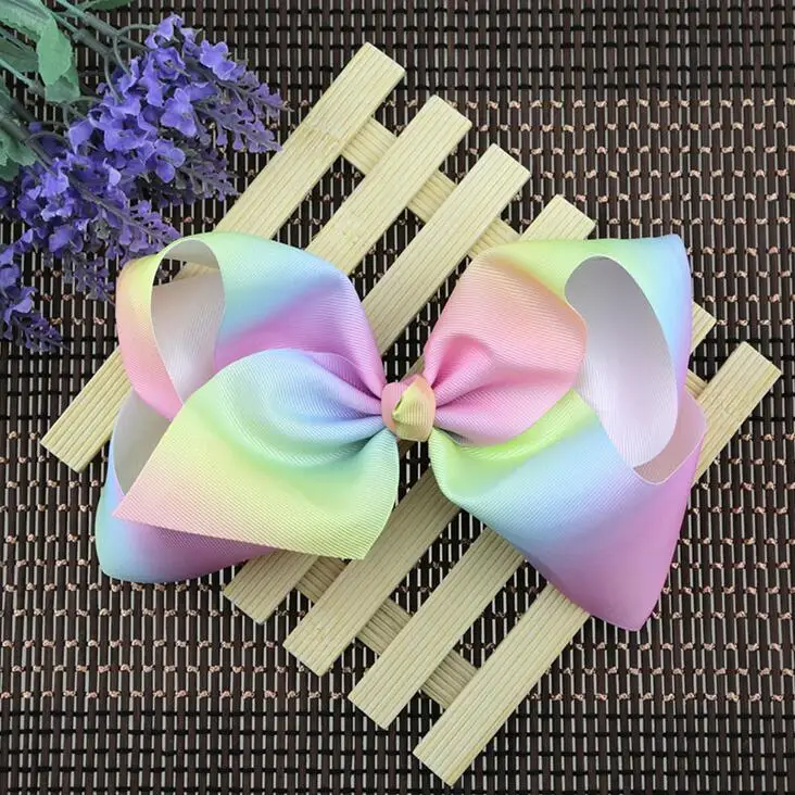 60 шт DHL Бесплатная доставка 8 дюймов Jojo Hairbow Ombre аксессуар лента для волос|ribbon hair