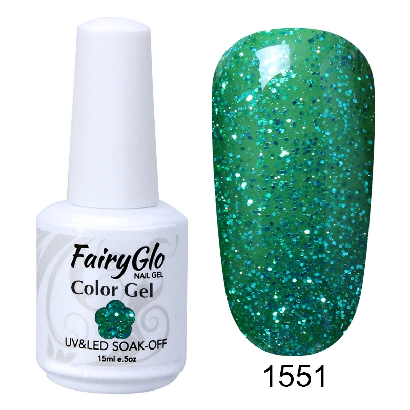 G1551 FairyGlo 15 мл яркие цвета гель для ногтей УФ светодиодный Гель-лак для ногтей долговечная краска Гель-лак Гибридный Гель-лак Лаки - Цвет: G1551