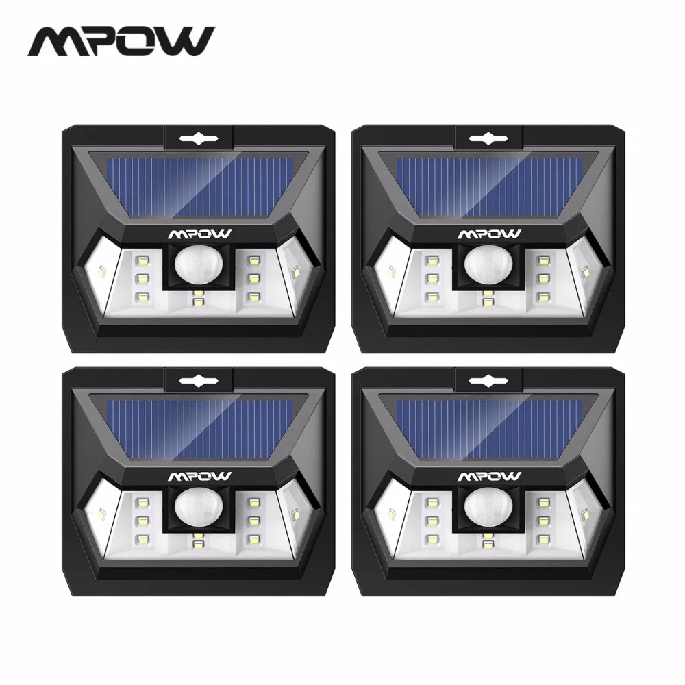 Mpow CD078 10 светодио дный Солнечный Мощность лампы для забора сад палубе двор ABS + PC