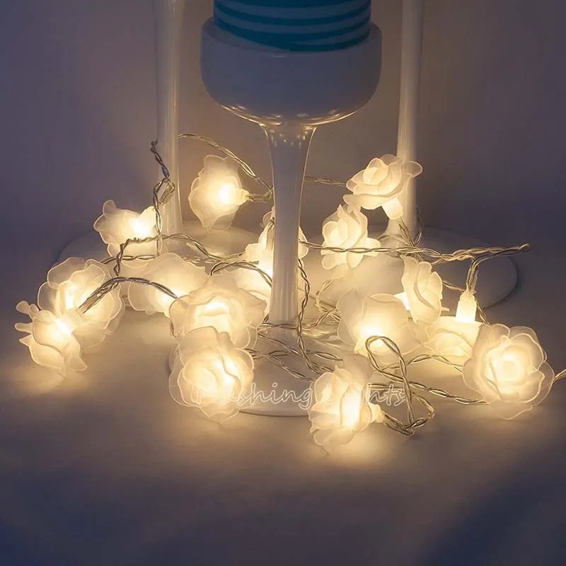 Гирлянда в виде цветка розы 5 м 28 светодиодов|christmas decorations for|lighting weddingsflower fairy lights |
