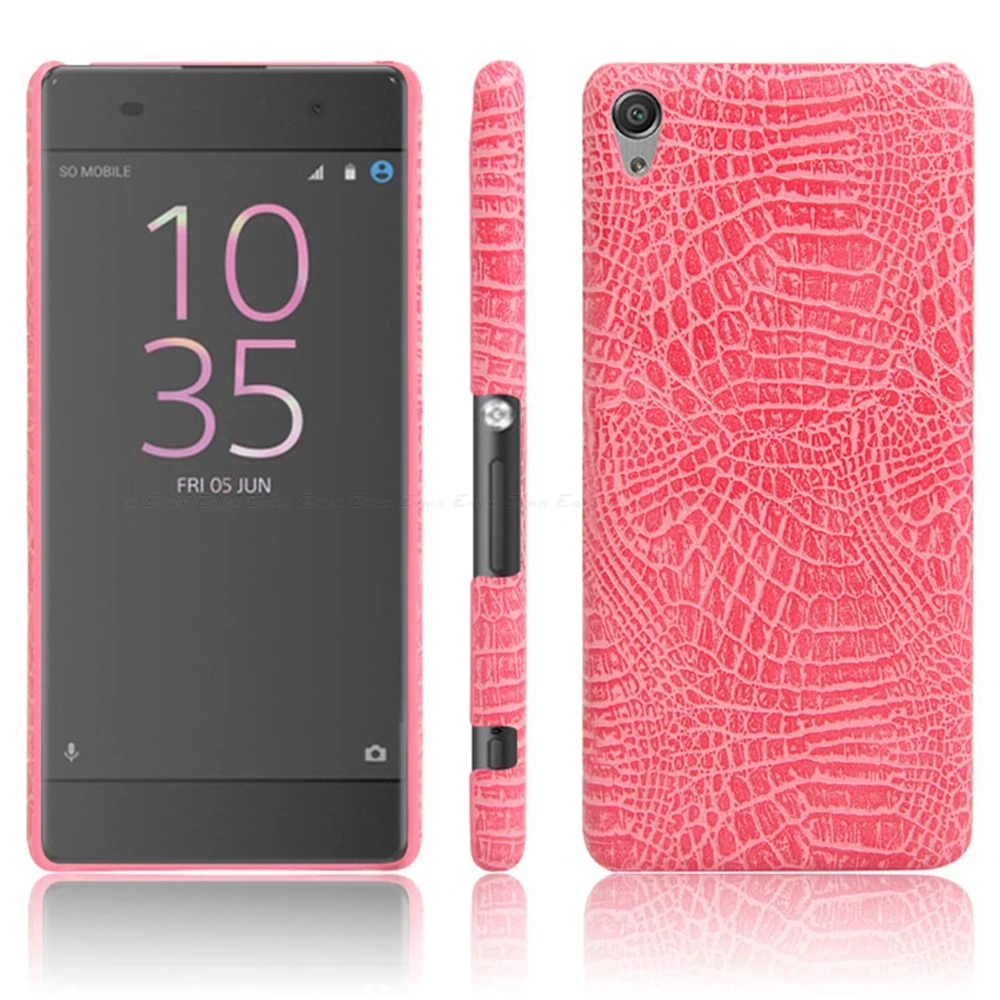 Пластиковая Задняя крышка с узором змея, крокодил для sony Xperia XZ XA Ultra X Performance Z5 Compact Premium Z4 Z3 кожаный чехол для телефона