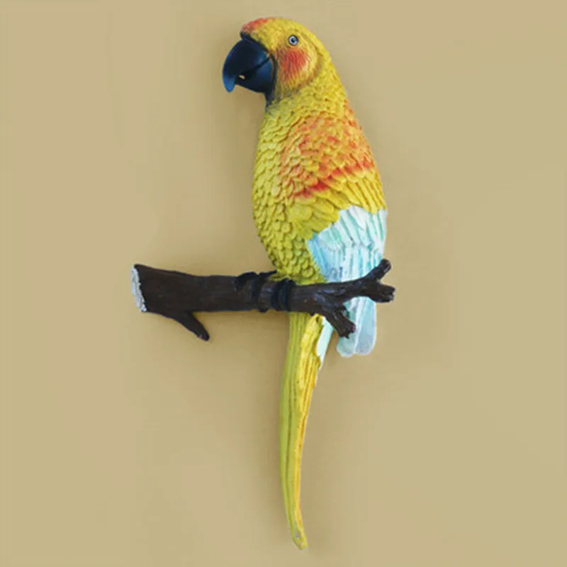 

European Pastoral Three-dimensional Parrot Wall Decor Pendant Wall Background Porch Creative Home Wall Hanging M1786