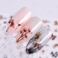 1 sheet flower series nail art water transfer sticker blooming flowers stickers decals adhesive nail art tips decoration